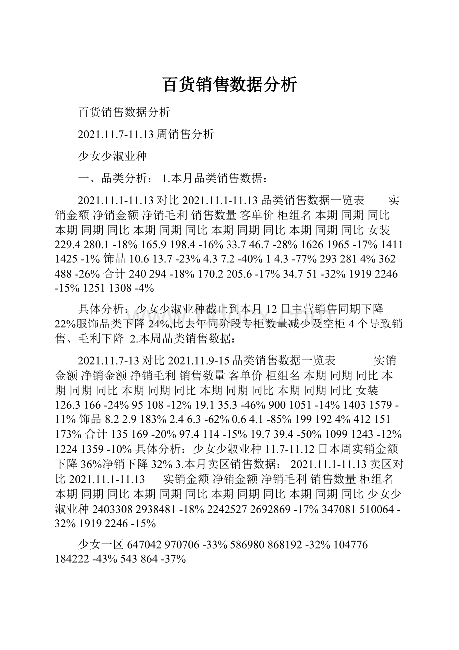 百货销售数据分析.docx_第1页