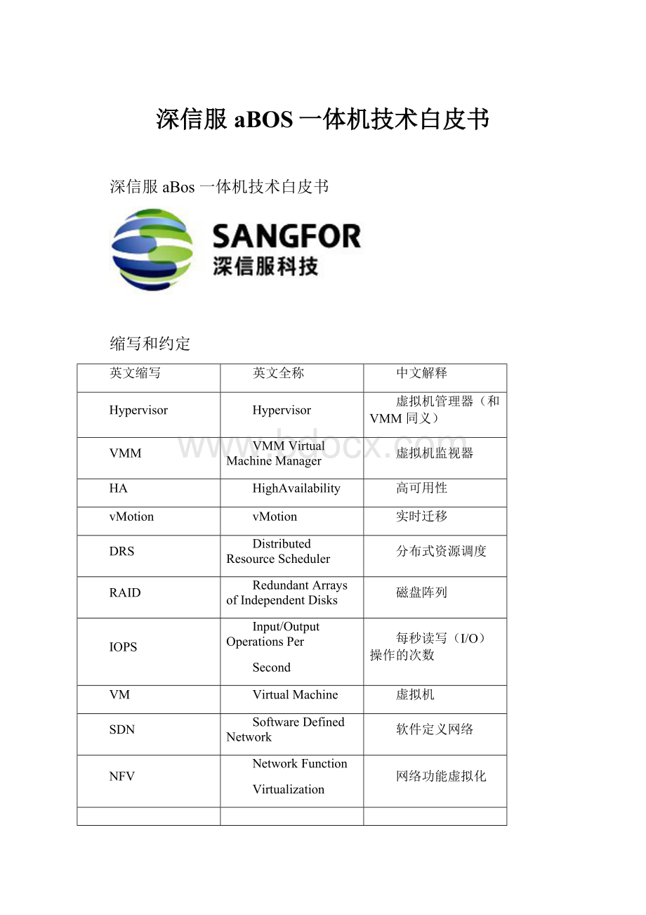 深信服aBOS一体机技术白皮书.docx_第1页
