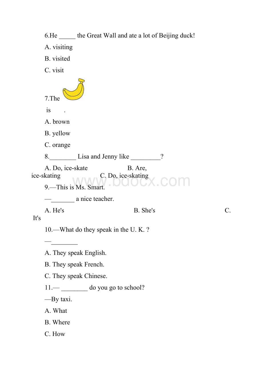 3套精选衡水桃城中学小升初第一次模拟考试英语试题.docx_第2页