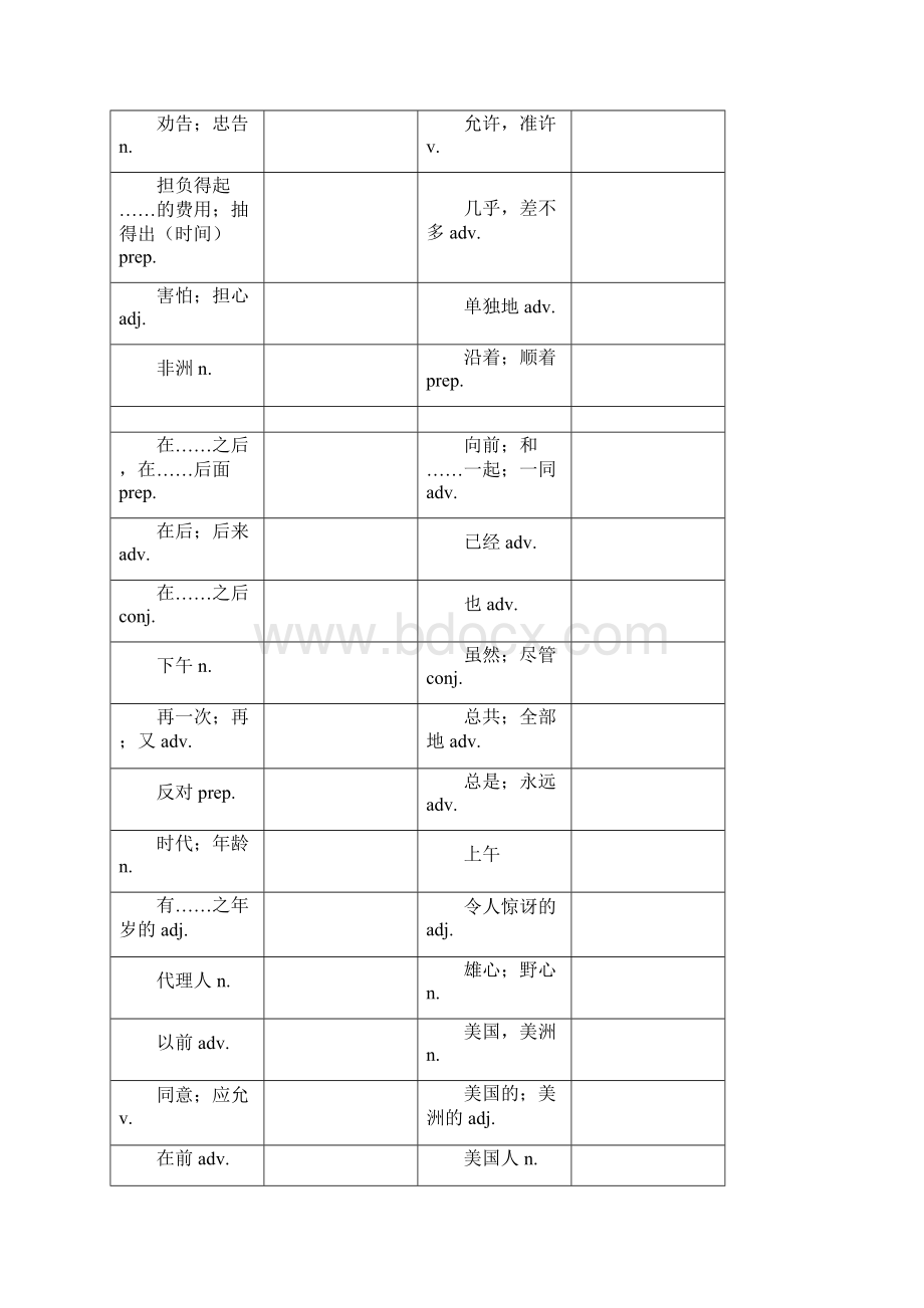 中考英语考纲单词词组默写.docx_第2页