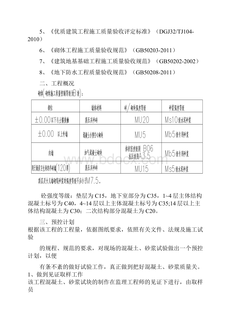 试块砂浆留置方案.docx_第2页