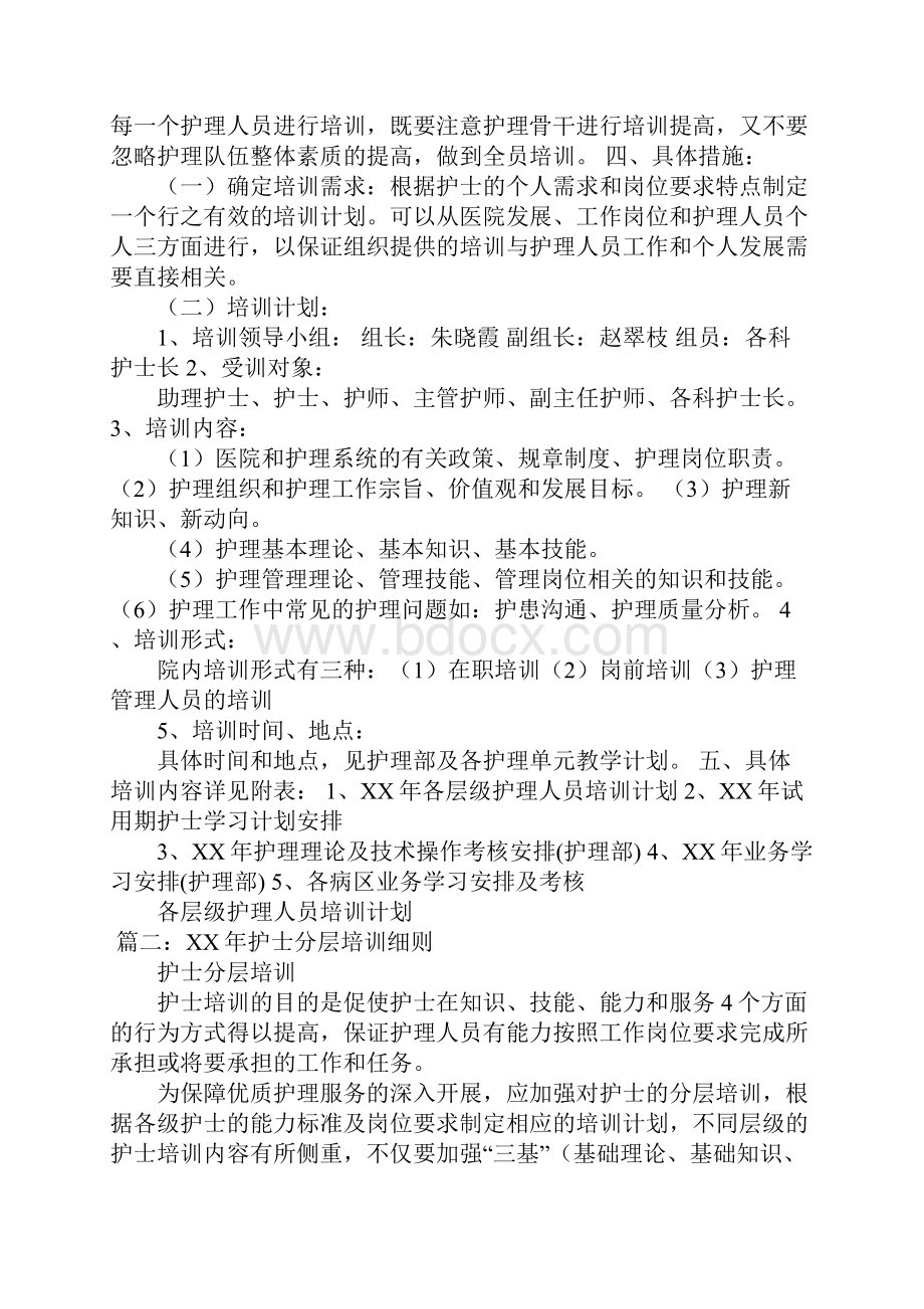 护理部分层培训计划.docx_第2页