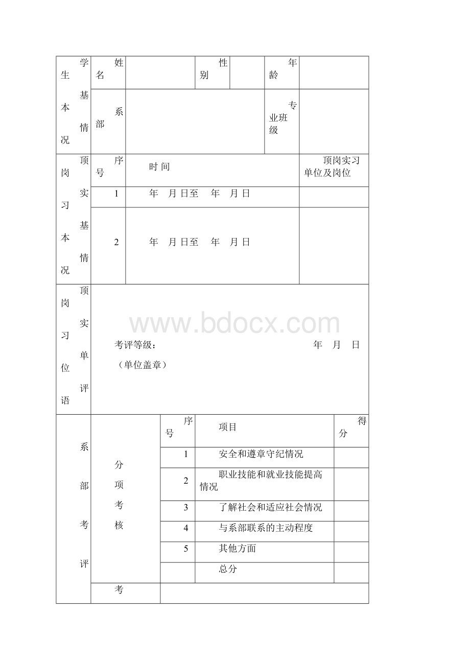 天津渤海职业技术学院顶岗实习手册电子版.docx_第2页