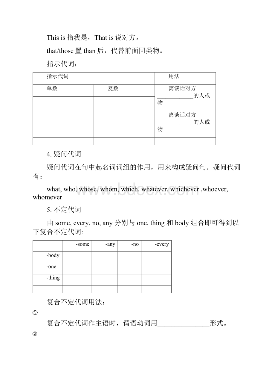 广东小升初英语专题教案讲义第四讲词性代词介词连词特殊疑问词.docx_第3页