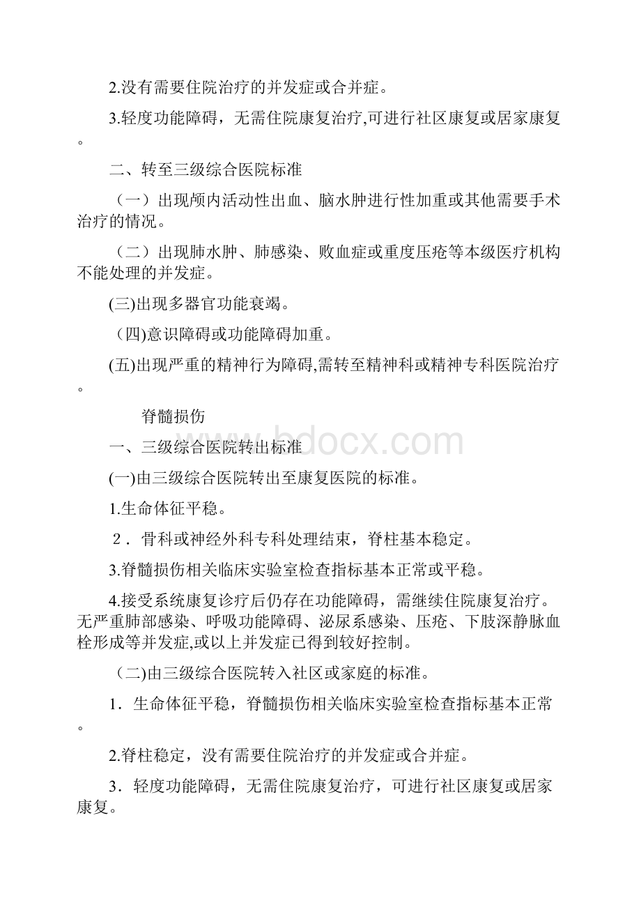 脑卒中等个常见病种手术康复医疗双向转诊标准.docx_第3页