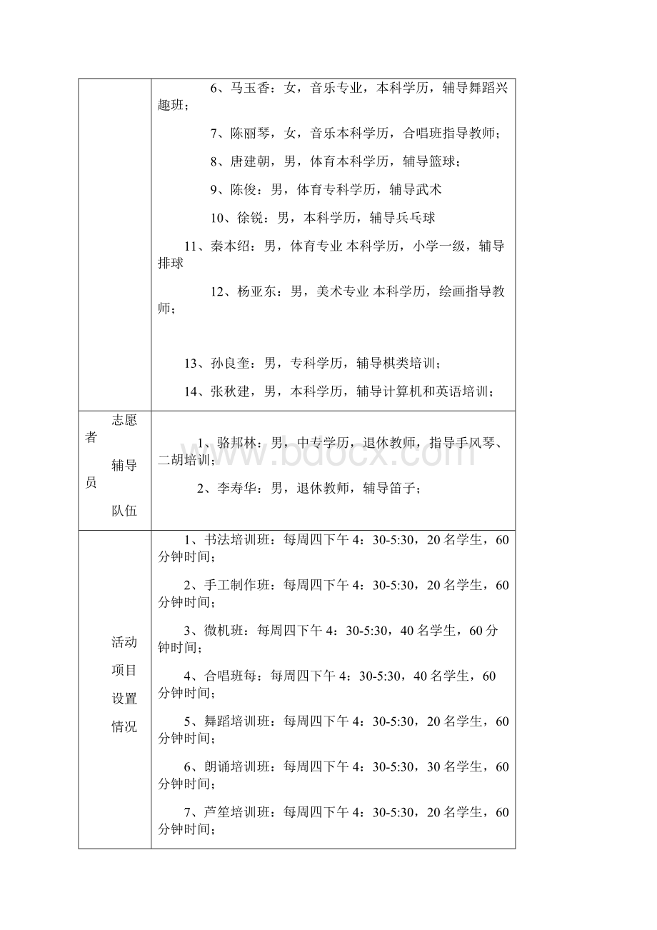 乡村学校少年宫一校一档表格模板.docx_第3页