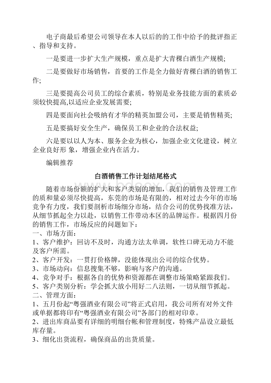 白酒销售工作计划范文结尾.docx_第2页