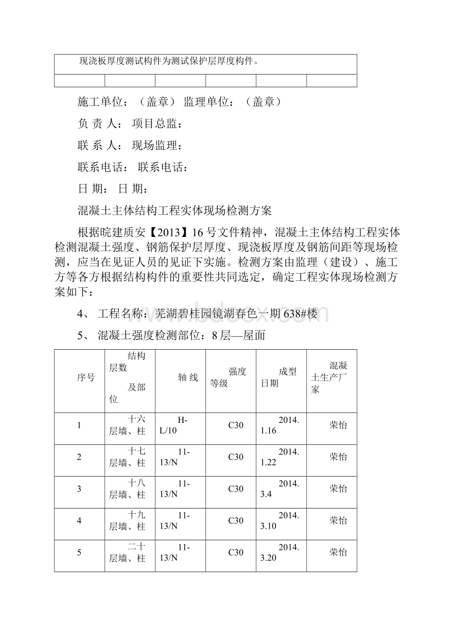 混凝土主体结构工程实体现场检测方案.docx_第3页