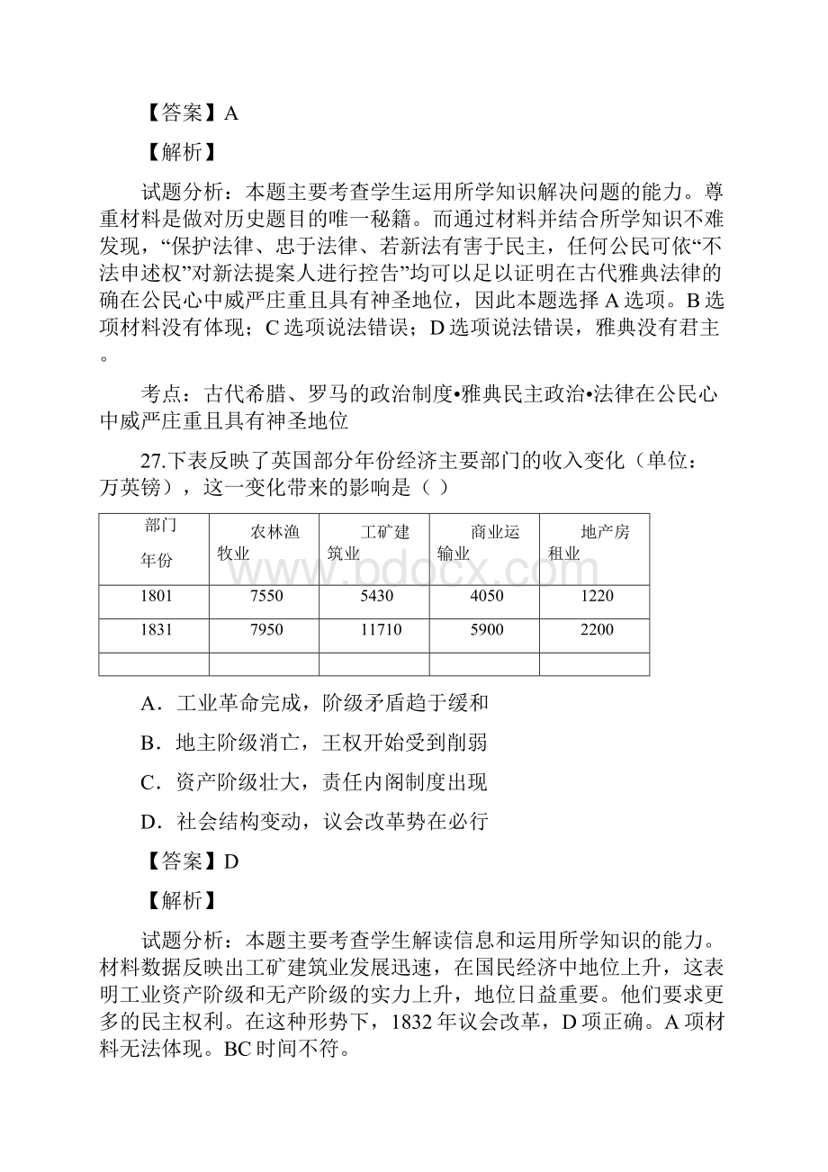 陕西省延安市黄陵中学普通部届高三月考文综历.docx_第3页