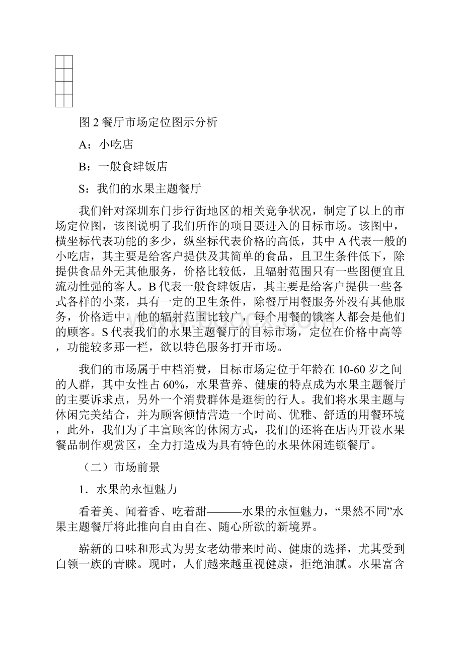 强烈推荐果然不同水果主题餐厅项目创业计划书.docx_第3页