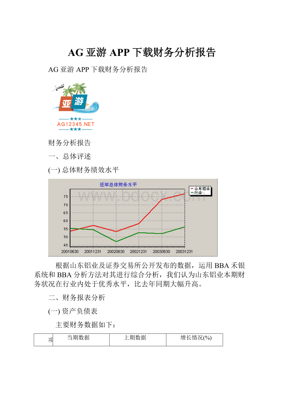 AG亚游APP下载财务分析报告.docx_第1页