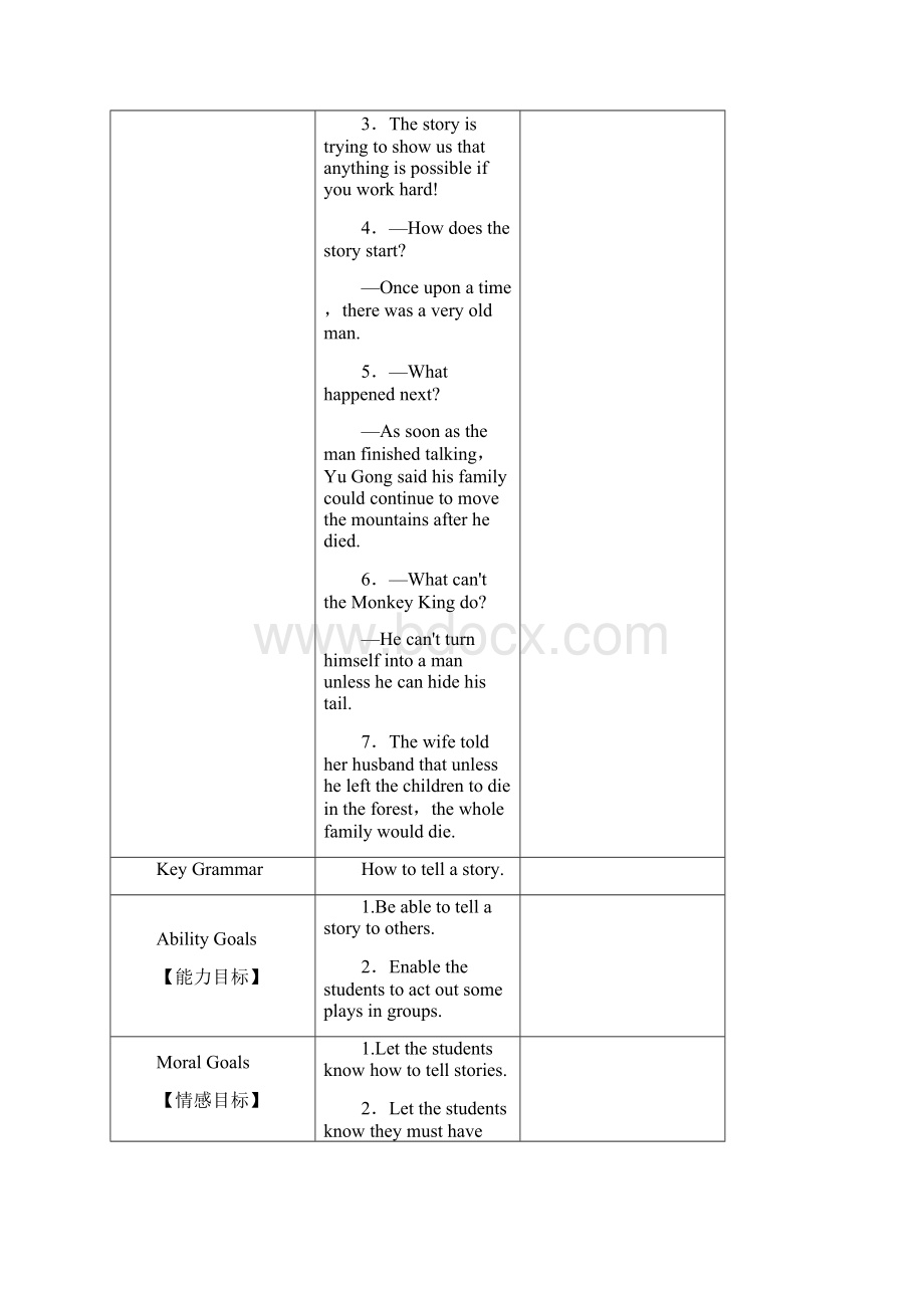 人教新目标版 八年级英语下册 Unit6An old man tried to move the mountains 精品教案 合集4课时.docx_第2页