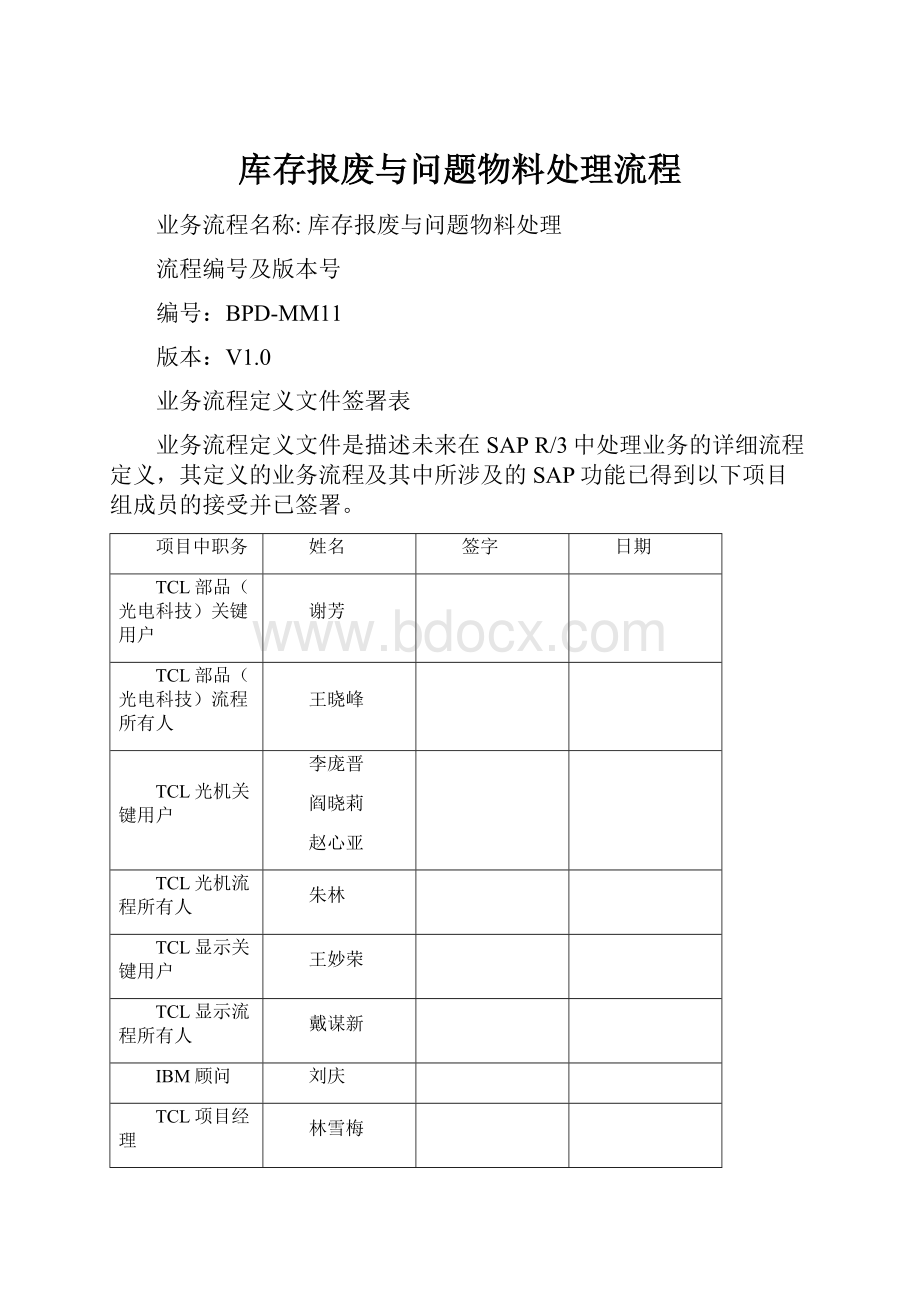 库存报废与问题物料处理流程.docx_第1页