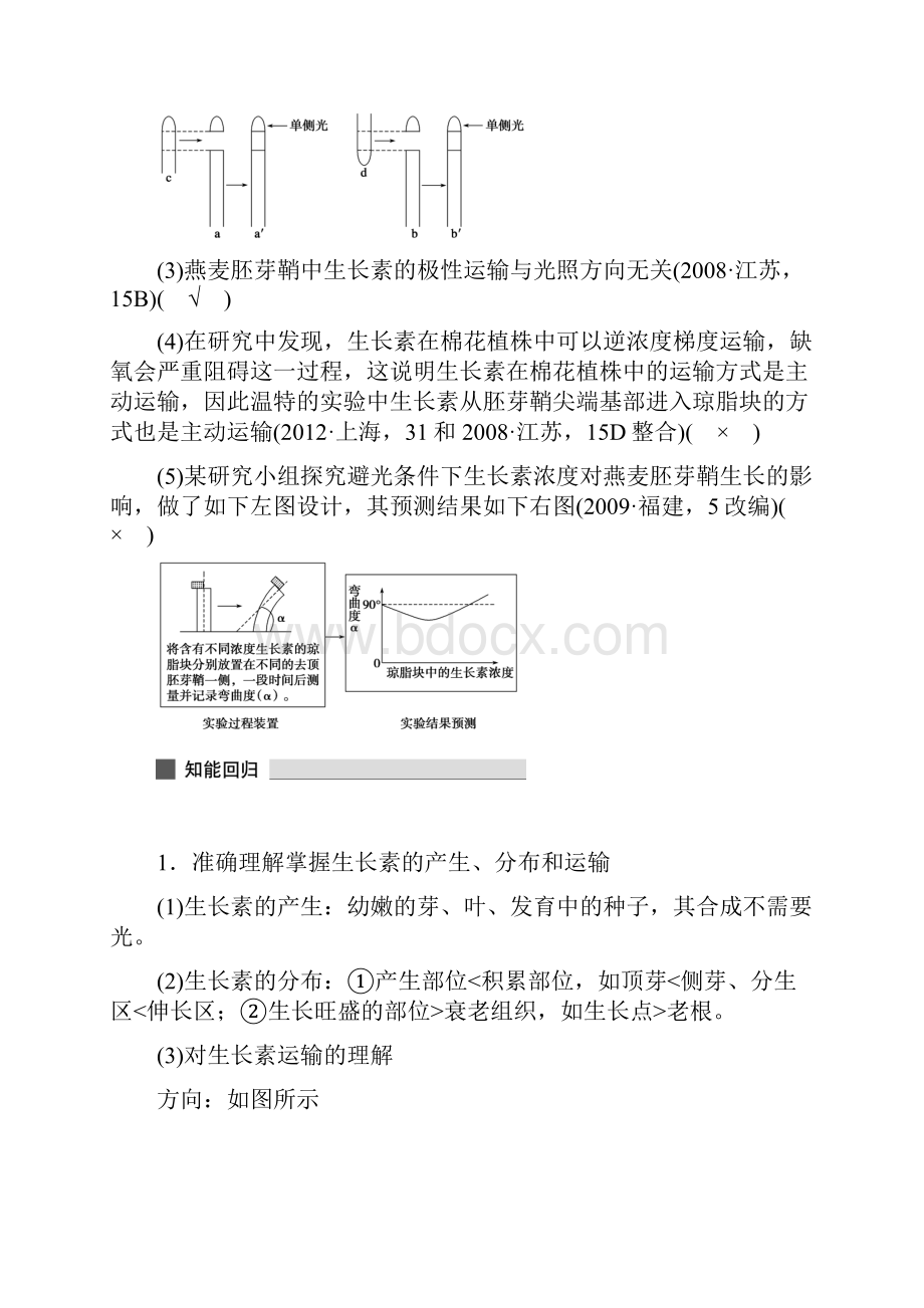 考前三个月高考生物人教通用二轮专题突破练专题10植物的激素调节.docx_第2页