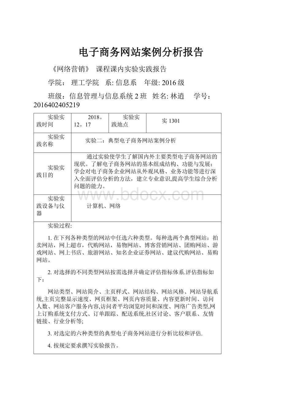 电子商务网站案例分析报告.docx