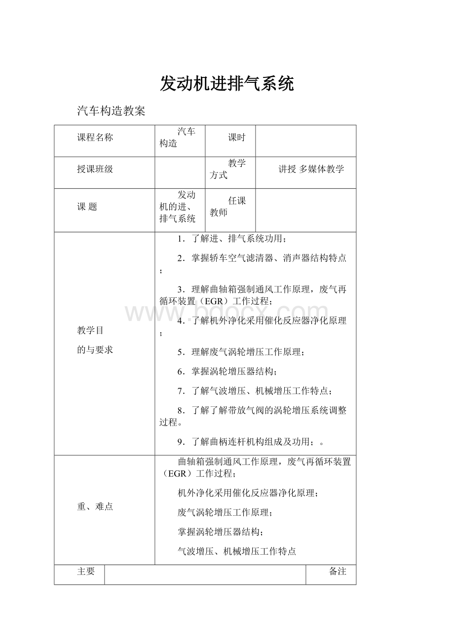 发动机进排气系统.docx_第1页