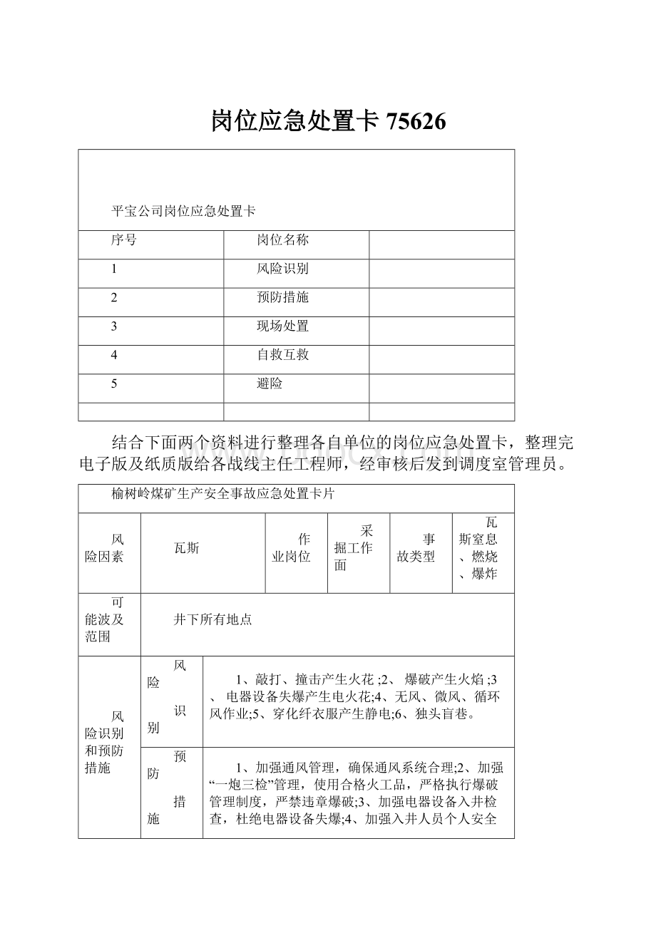 岗位应急处置卡75626.docx