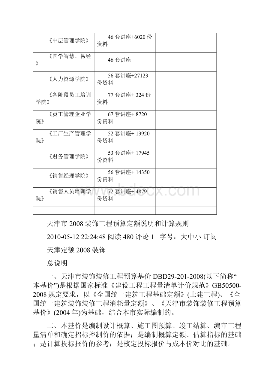 天津市年度装饰工程预算定额说明与计算规则doc 14页.docx_第2页