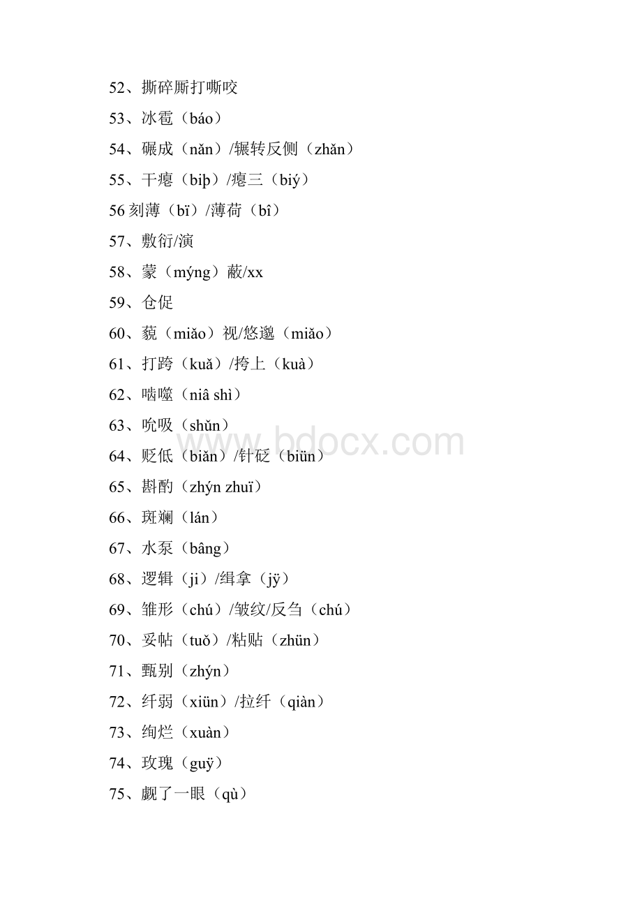 人教版高中语文必修15字音字形复习资料汇编.docx_第2页