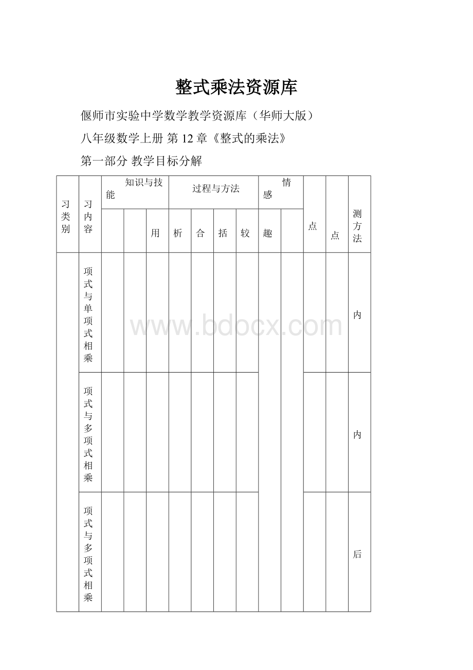 整式乘法资源库.docx_第1页