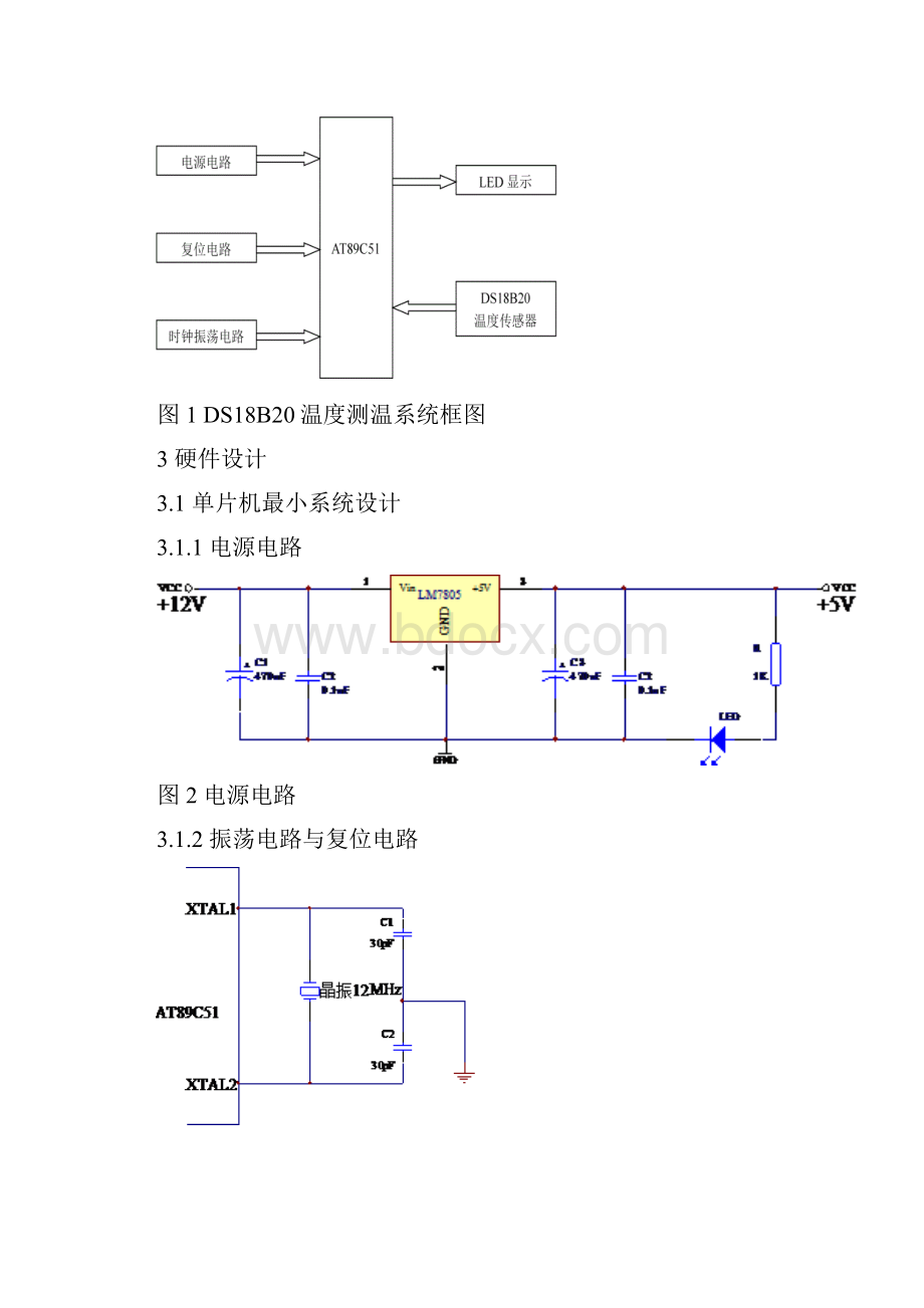 ds18b20汇编设计报告附电路图和程序.docx_第2页