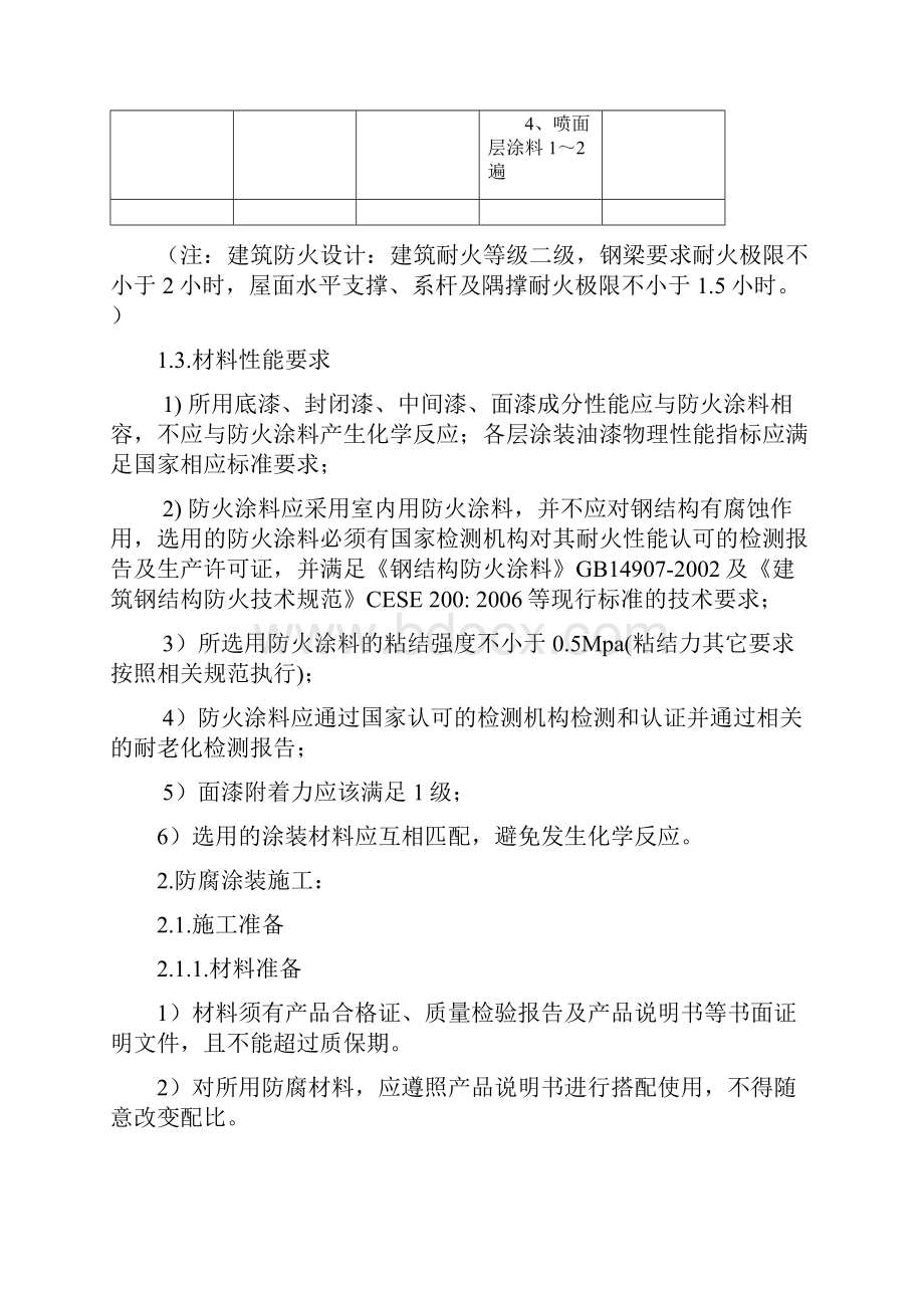 钢结构防腐防火涂装施工方案.docx_第2页