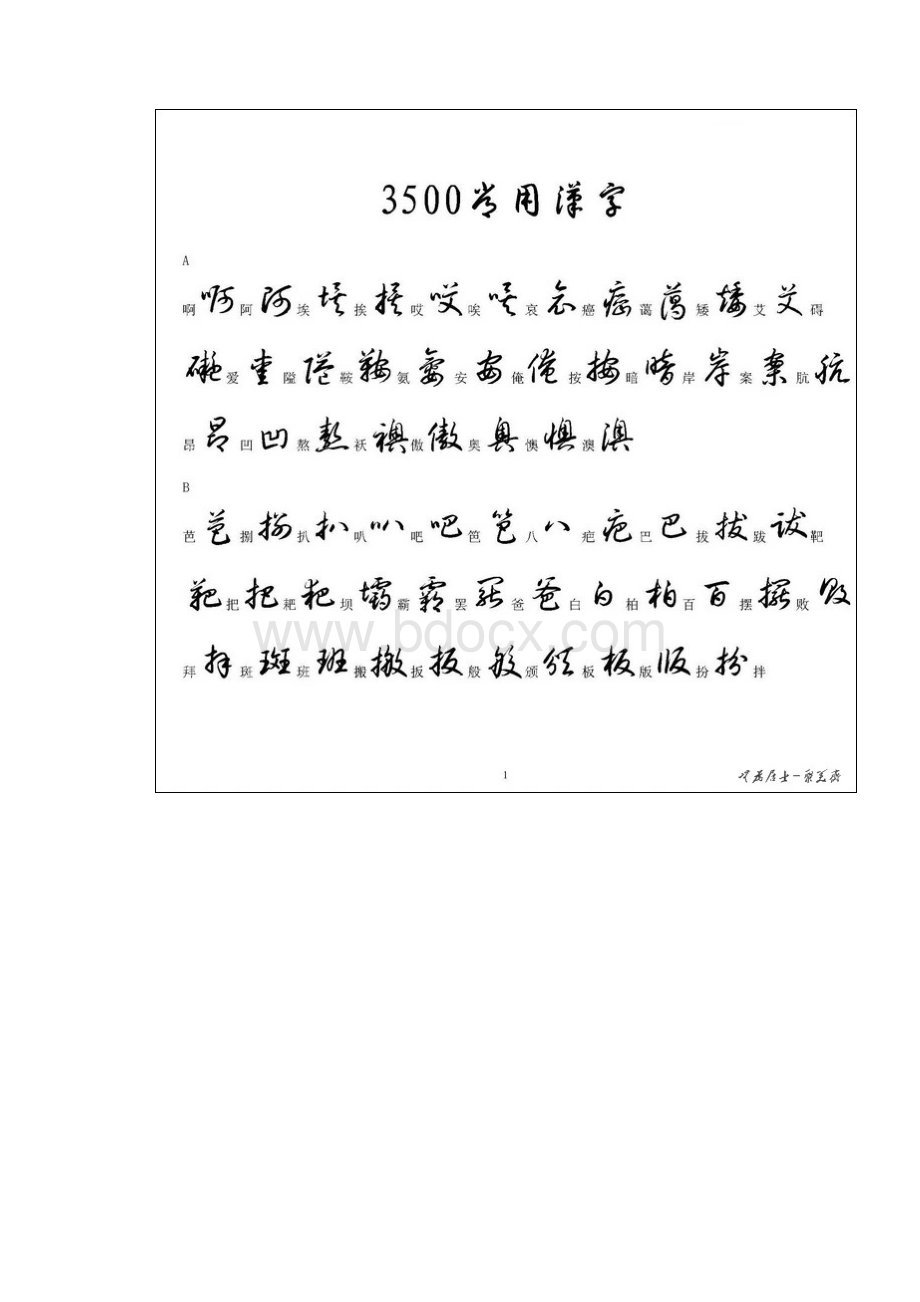 3500个常用汉字草书写法示例.docx_第2页