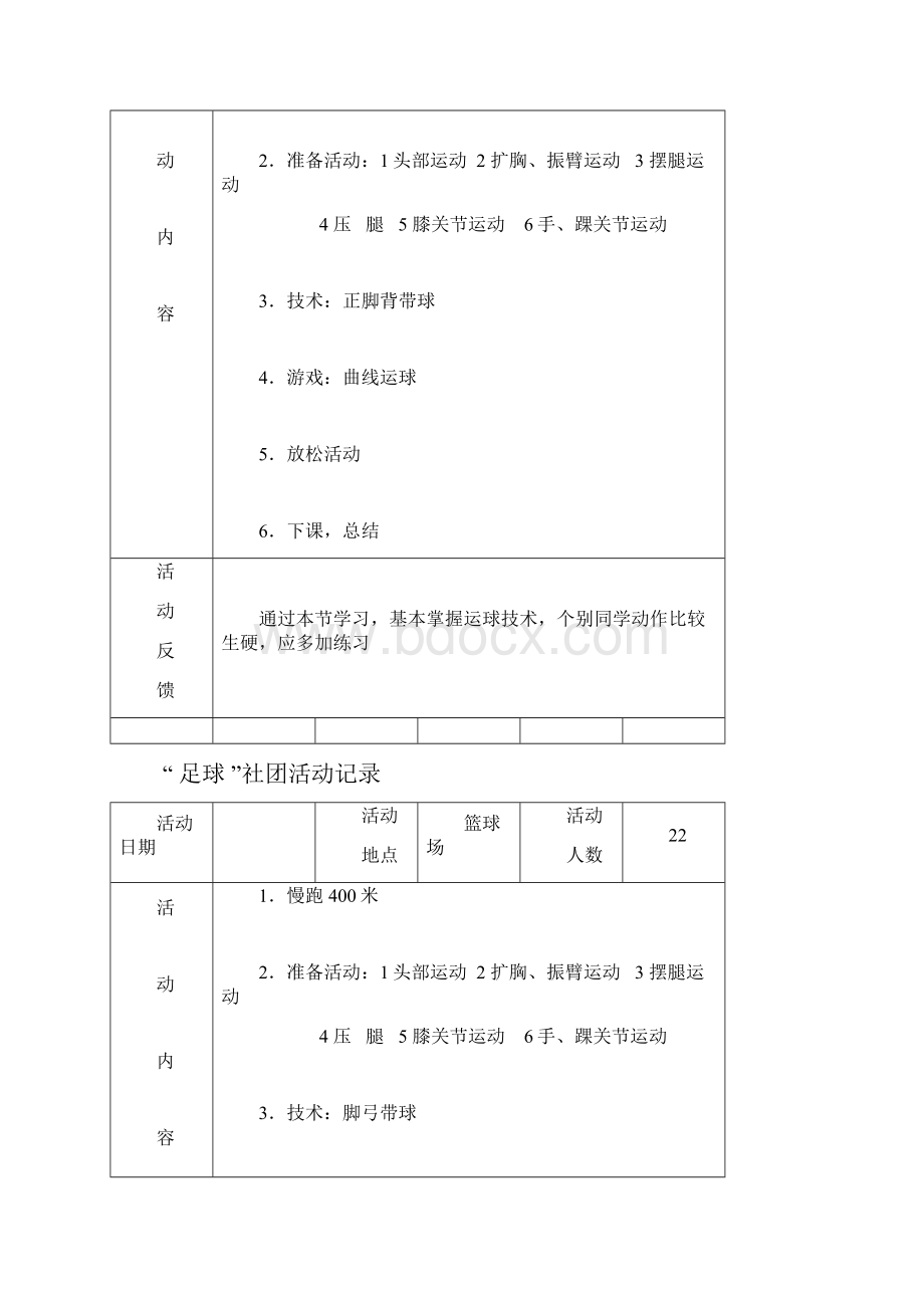 小学足球活动记录.docx_第2页