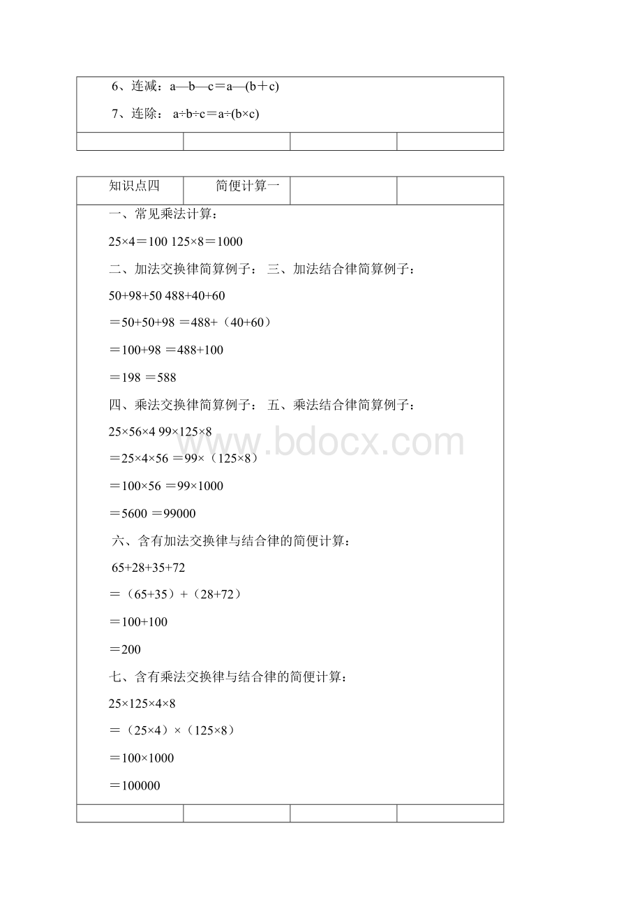 四年级下册数学期末复习资料练习.docx_第2页