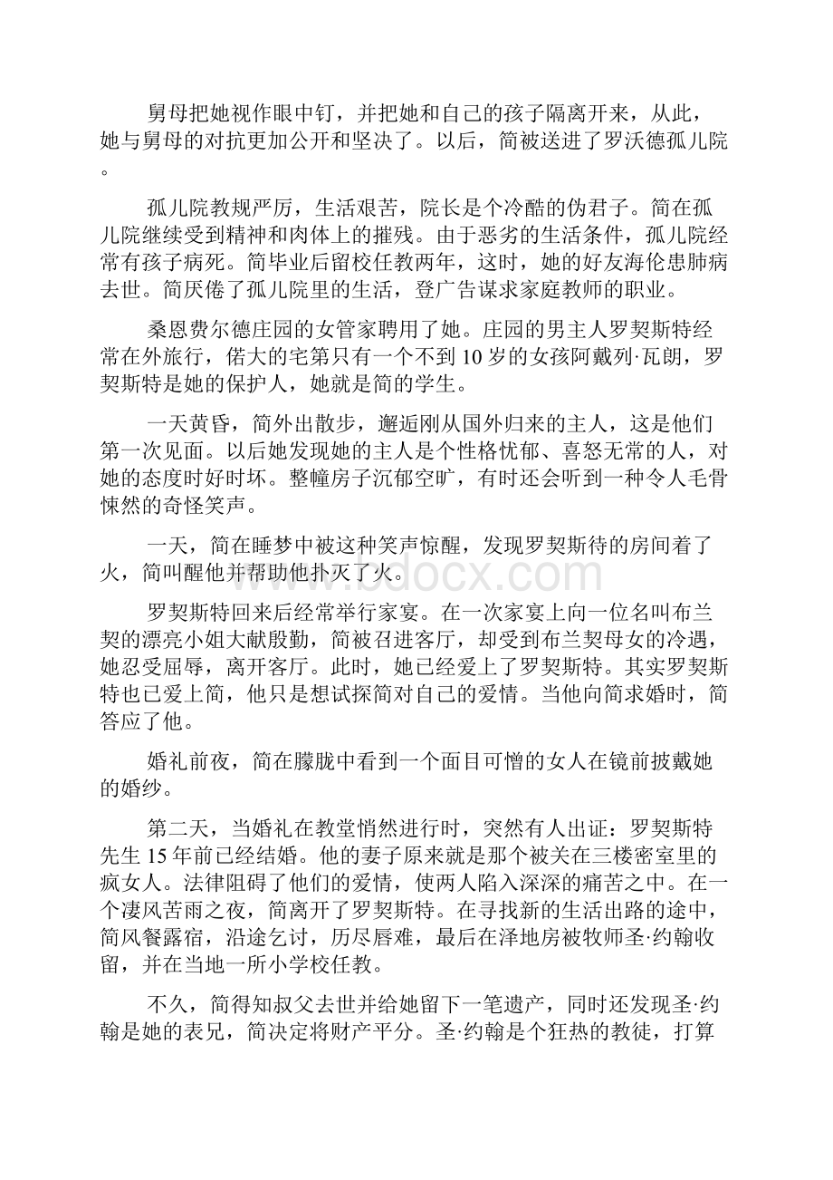 简爱内容提要与人物性格写作特点填空简答阅读题.docx_第2页