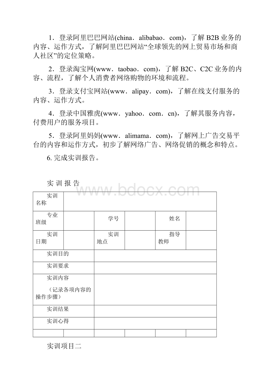 网络营销实训手册范本.docx_第2页