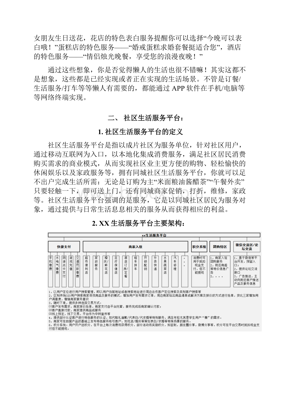 XX社区生活服务综合平台建设项目商业计划书.docx_第3页