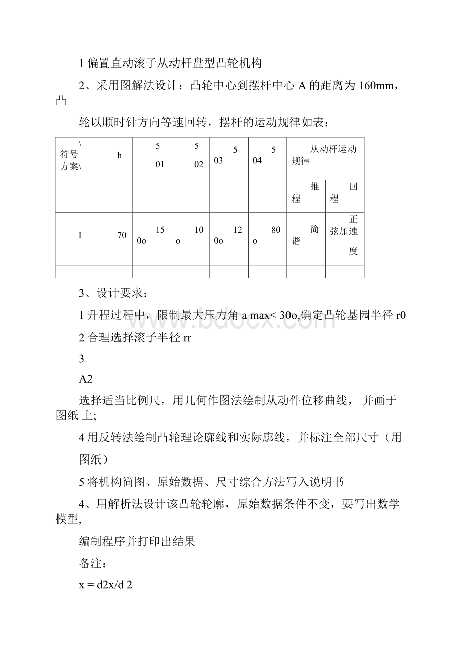 机械原理课程设计偏置直动滚子从动杆盘型凸轮机构.docx_第2页