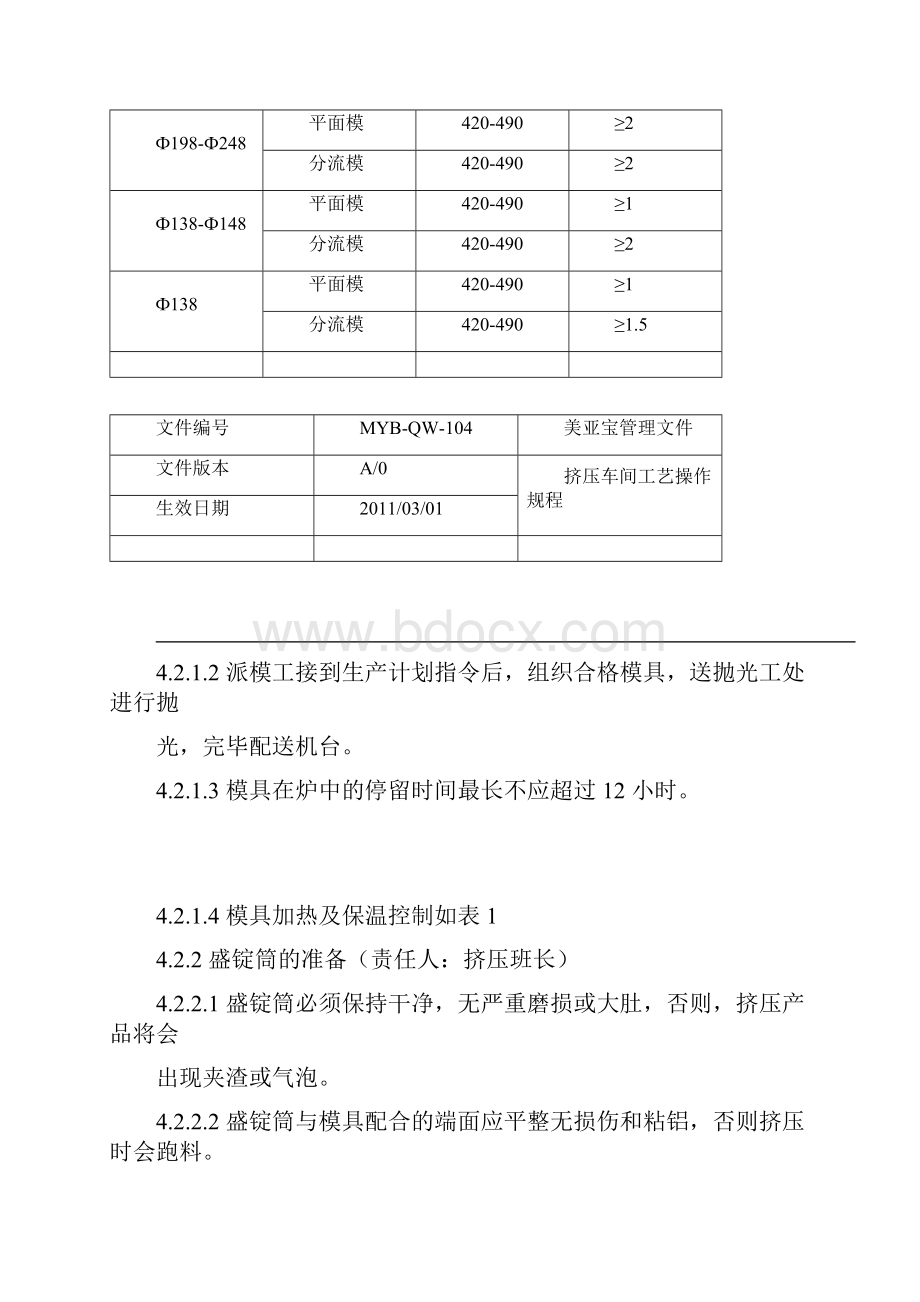 挤压车间工艺操作规程讲解.docx_第3页