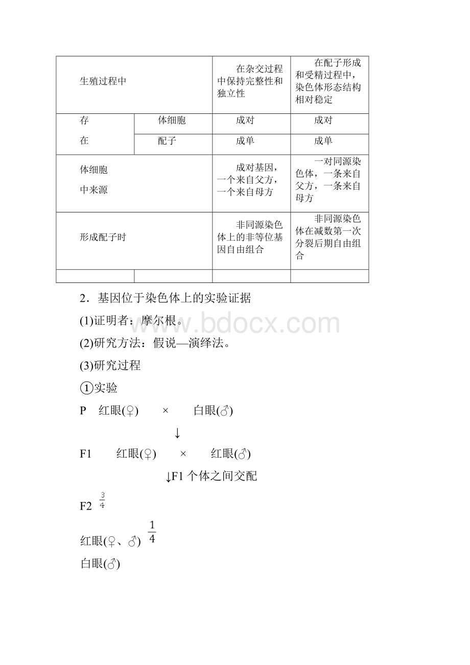 届高考生物一轮复习知识点讲解专题53 基因在染色体上和伴性遗传含答案.docx_第2页