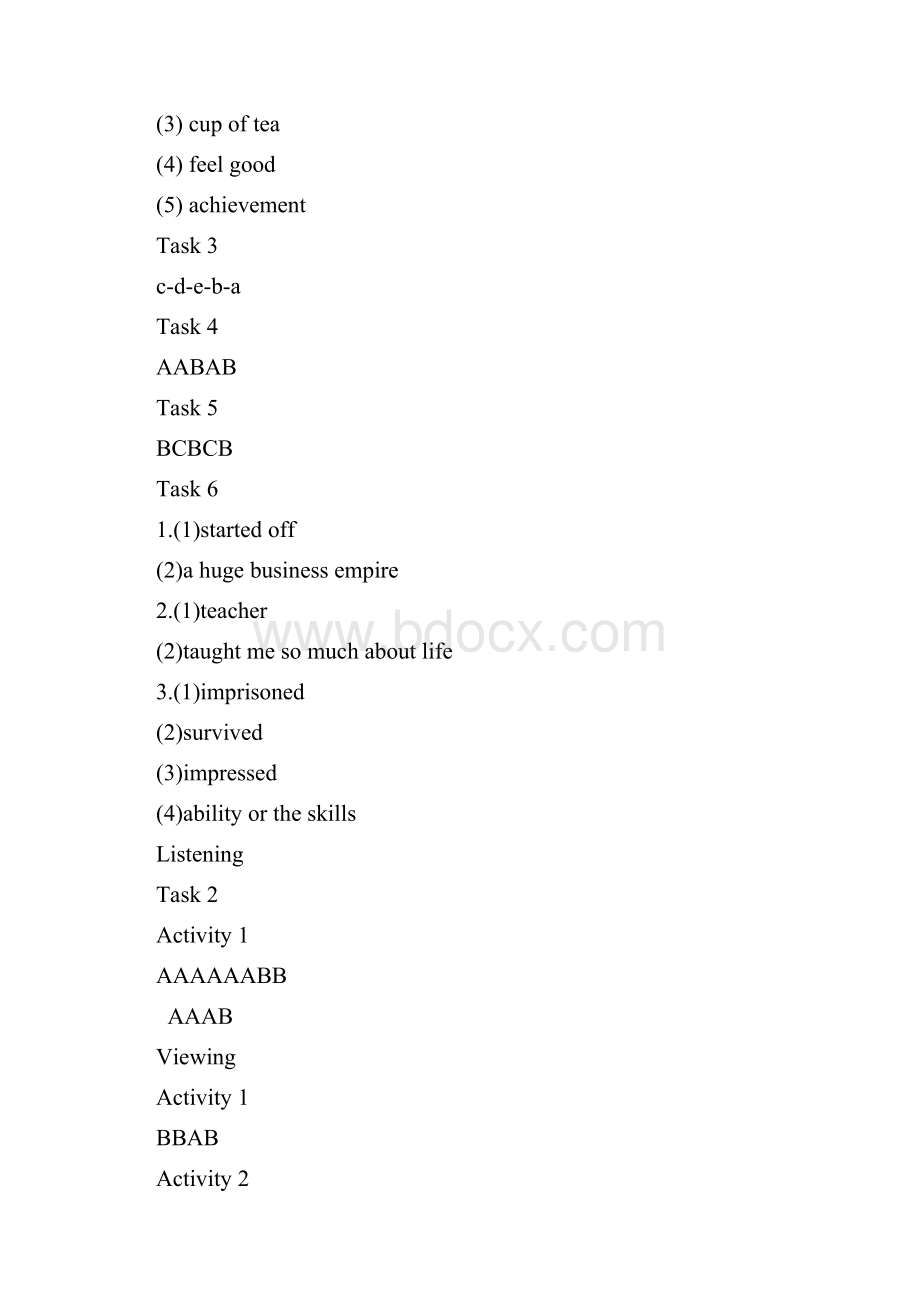 新视野大学英语第三版 视听说教程3 unit1unit8.docx_第2页