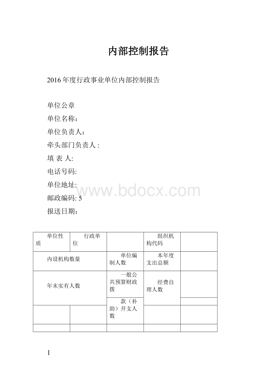 内部控制报告.docx