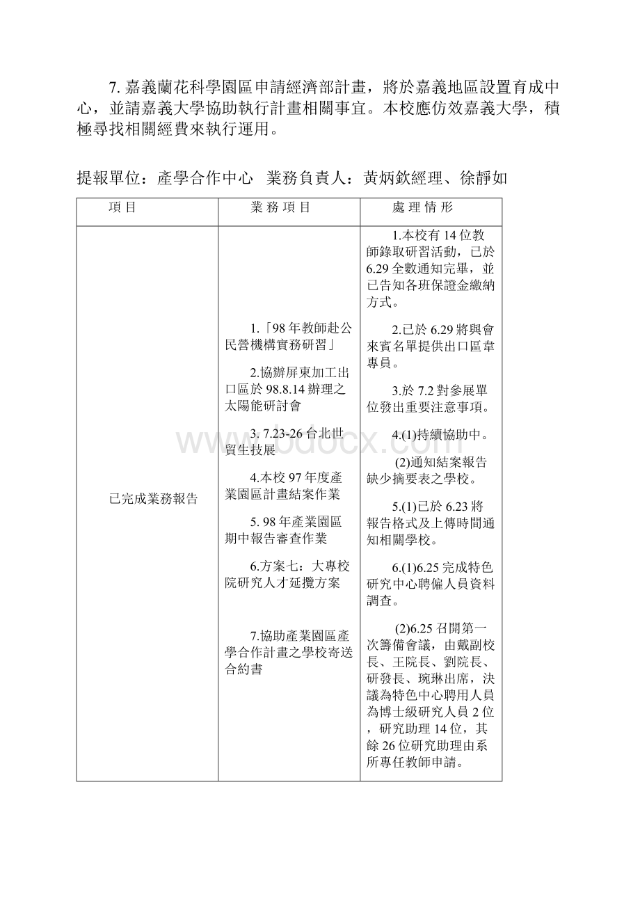 国立屏东科技大学研究发展处98年度处务会议纪录.docx_第2页