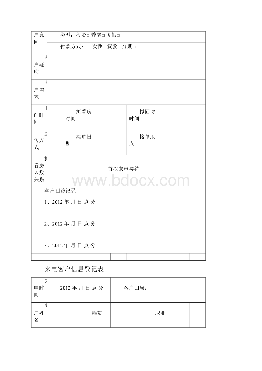 来电客户信息登记表.docx_第2页