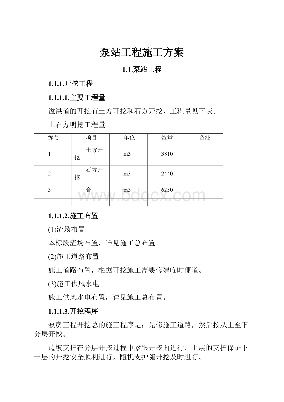 泵站工程施工方案.docx