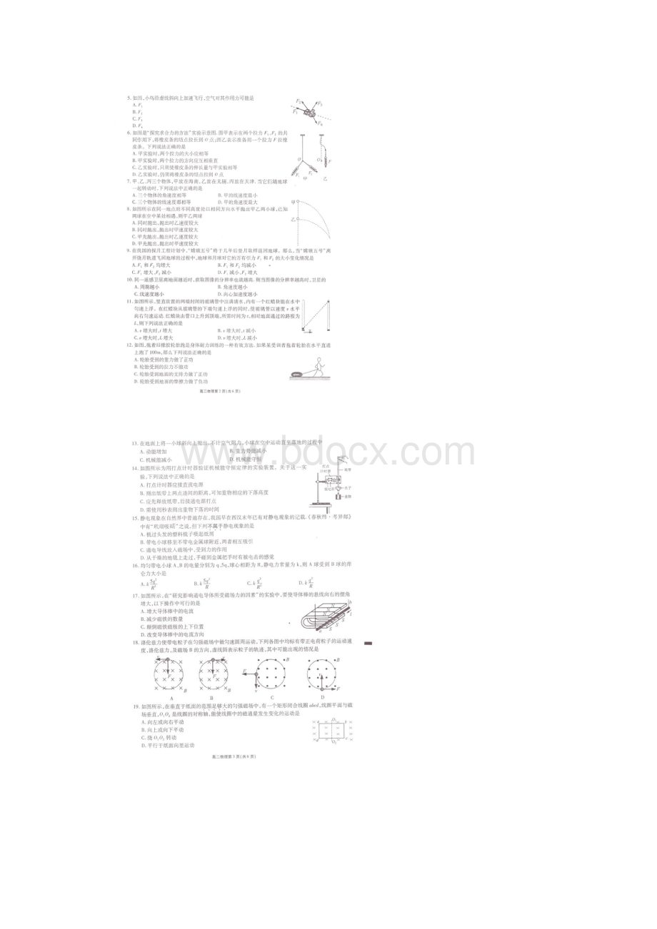 江苏省无锡市学年高二物理下册学业水平测试题.docx_第2页