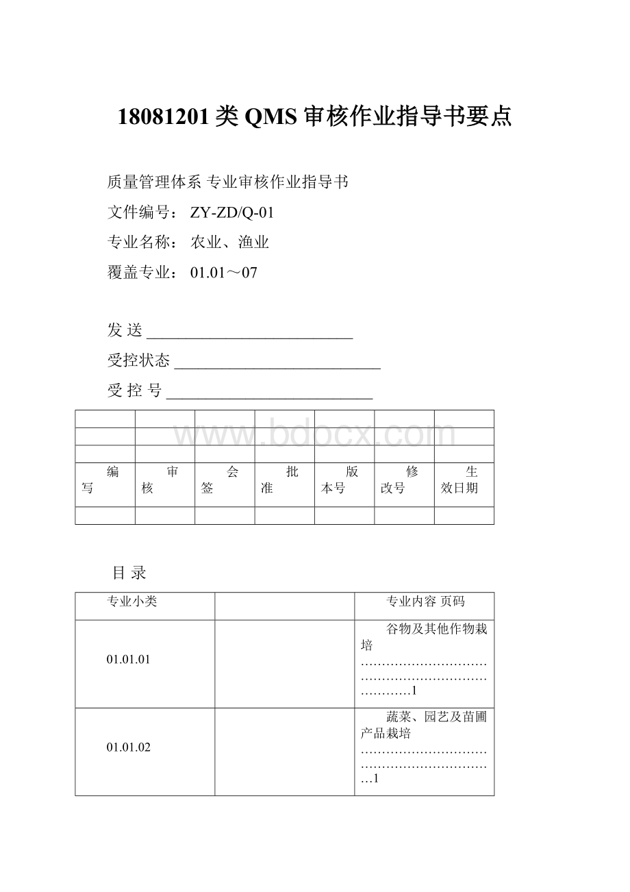 18081201类QMS审核作业指导书要点.docx_第1页