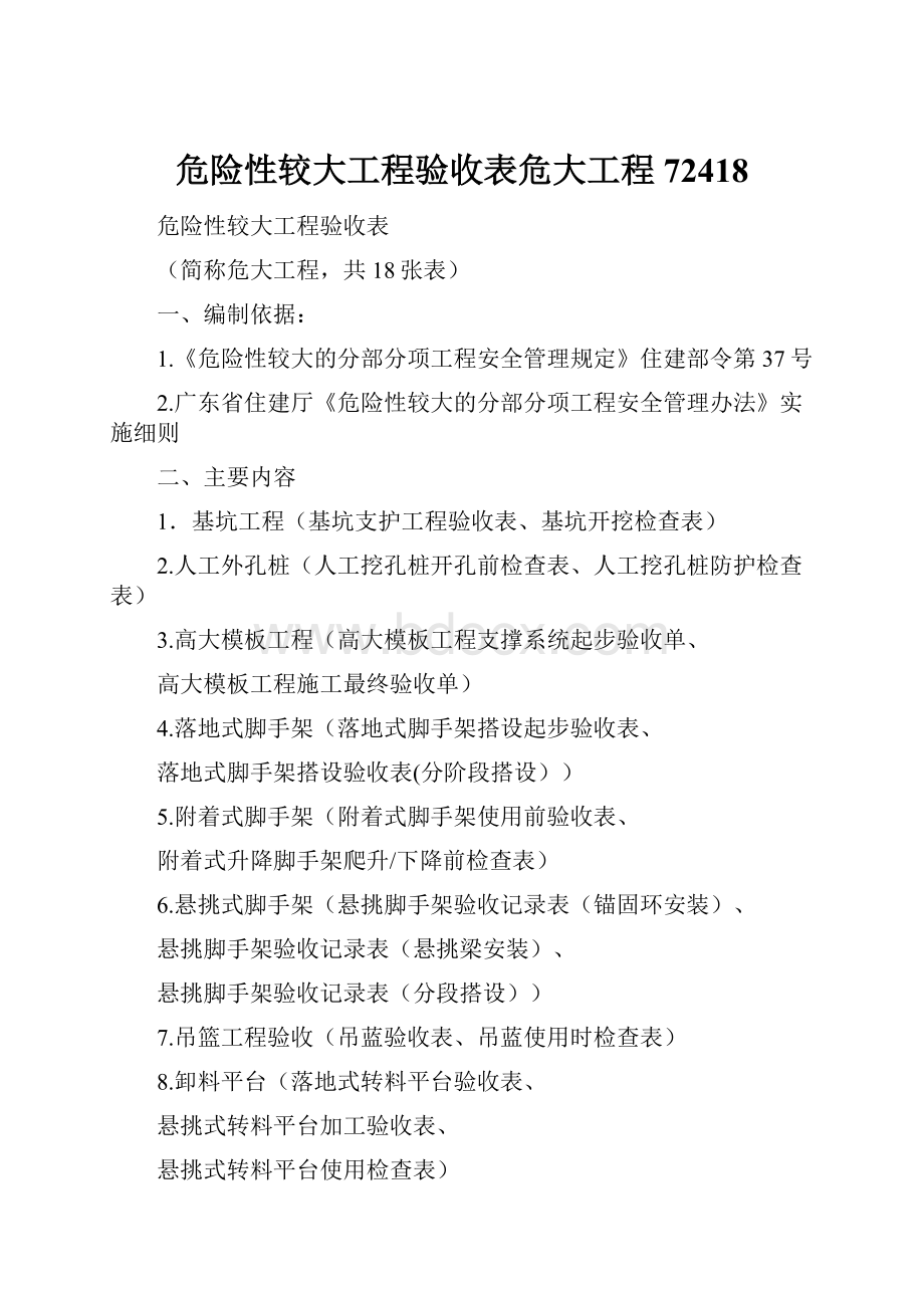 危险性较大工程验收表危大工程72418.docx