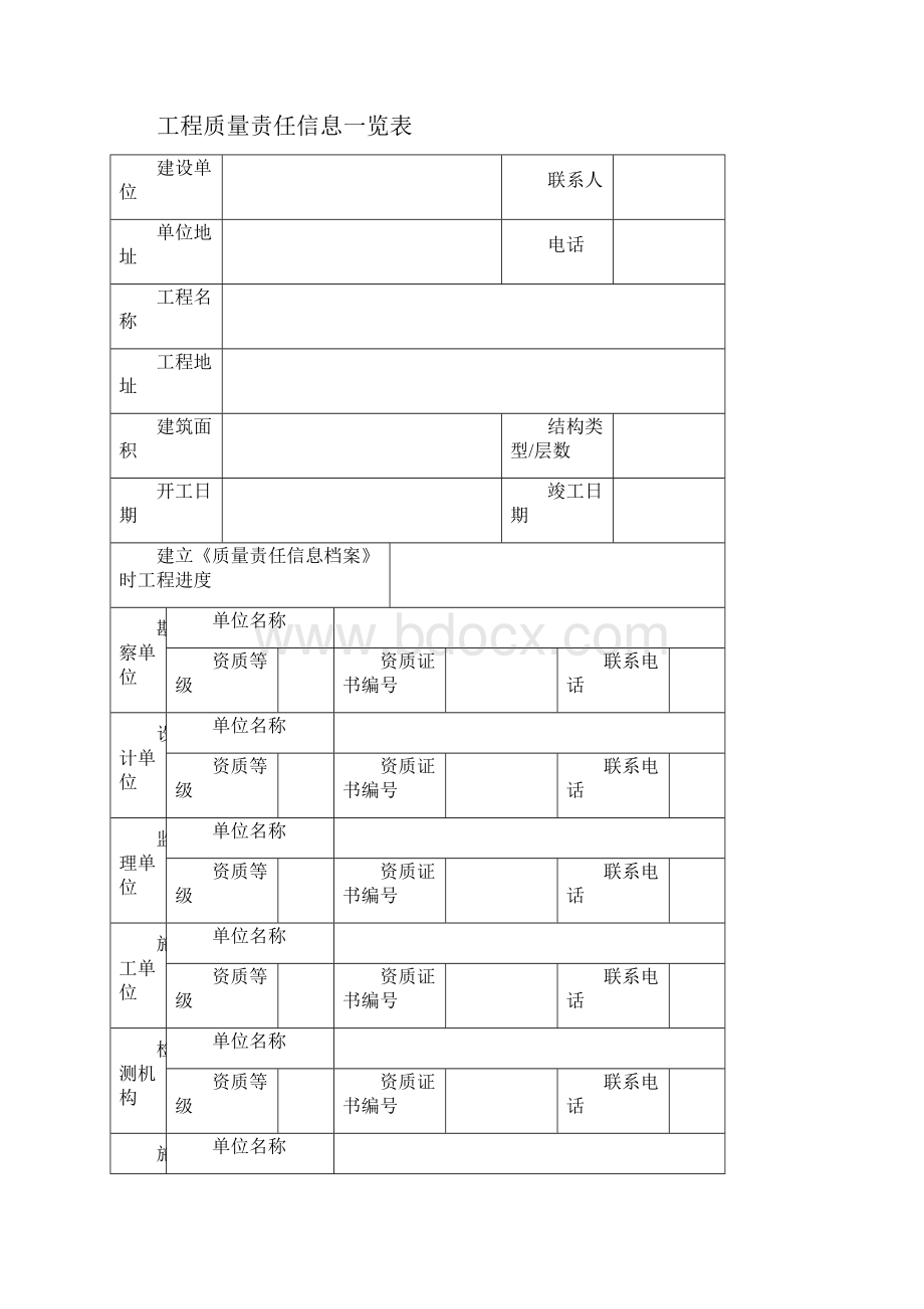 某工程质量责任信息档案表.docx_第2页