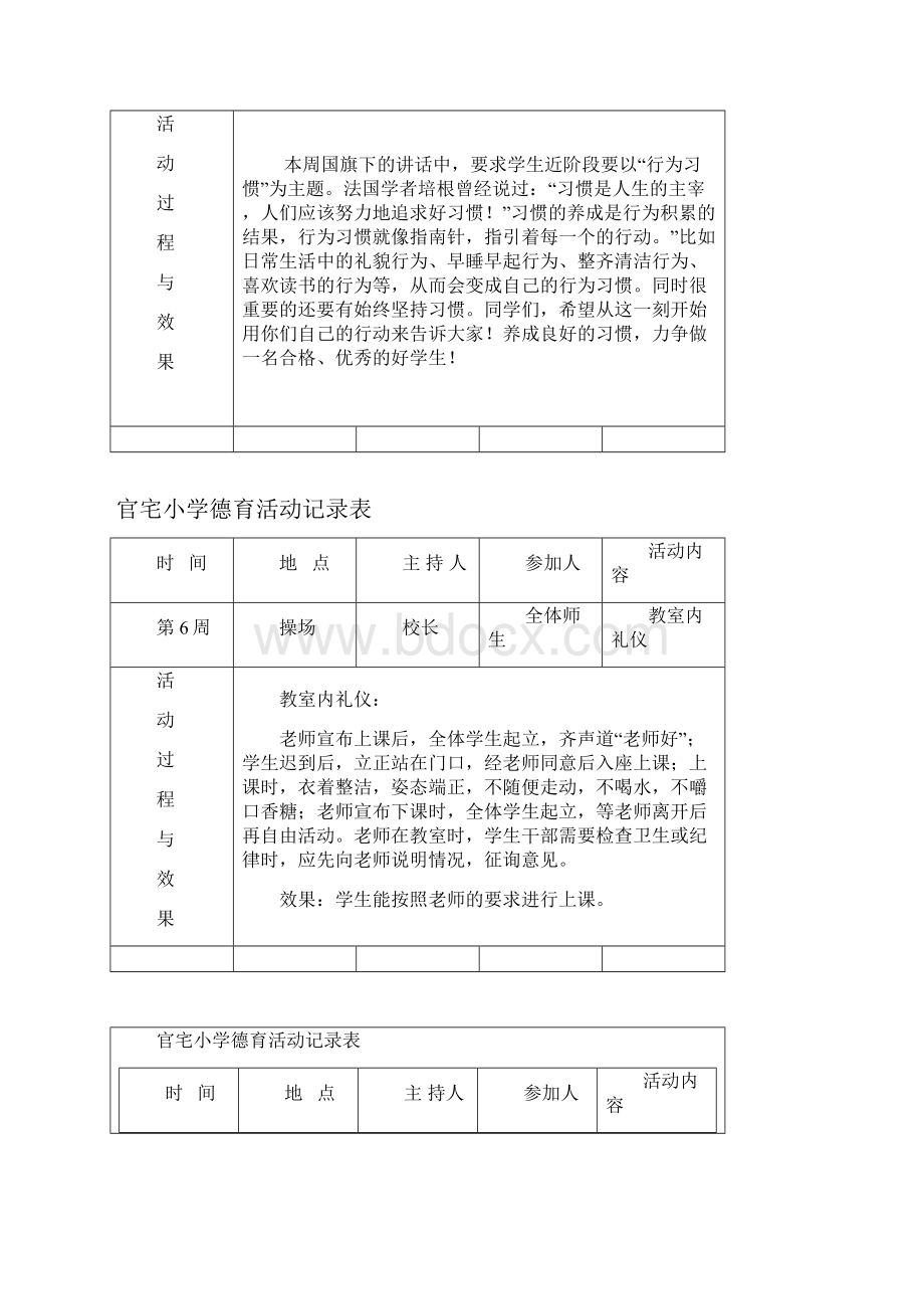 官宅小学德育活动记录.docx_第2页