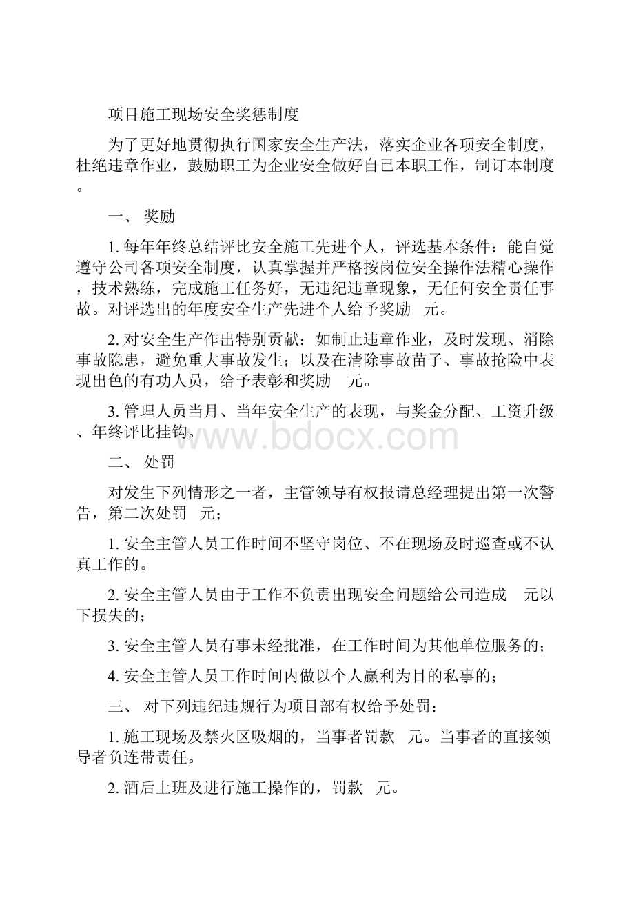 安全员奖惩制度.docx_第2页