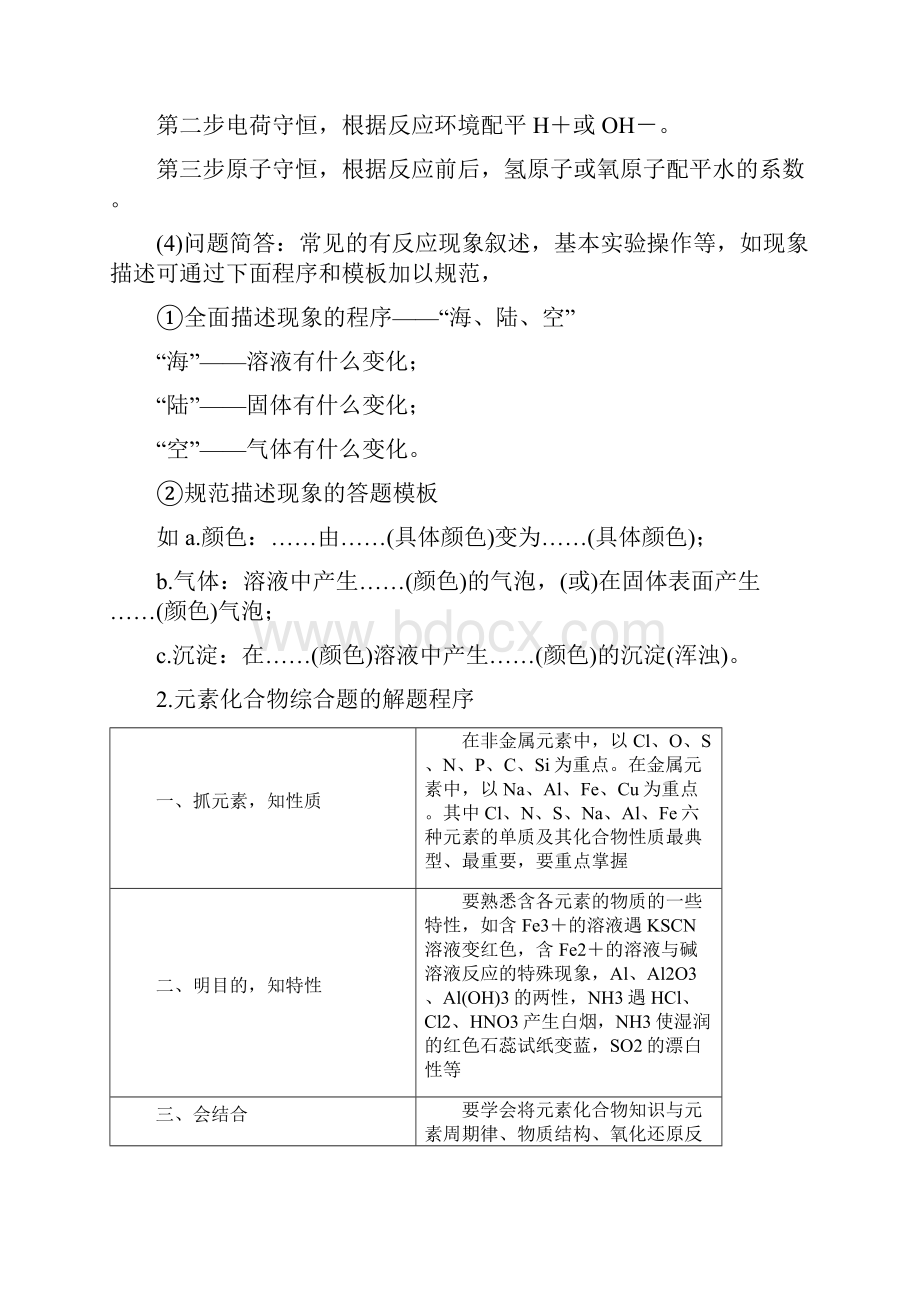 专题四 元素化合物综合应用及对环境的影响.docx_第2页