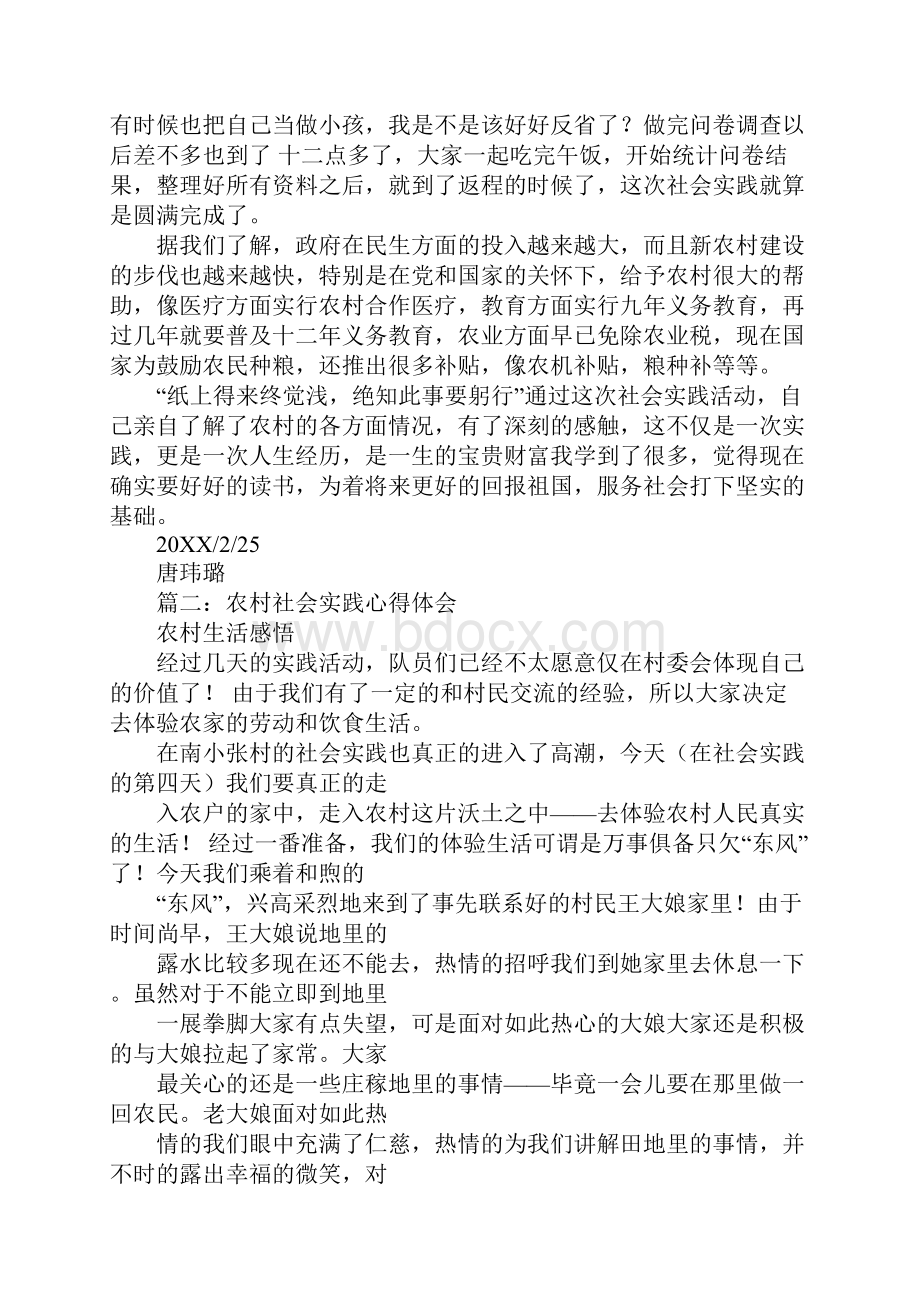 农村社会实践个人总结.docx_第3页