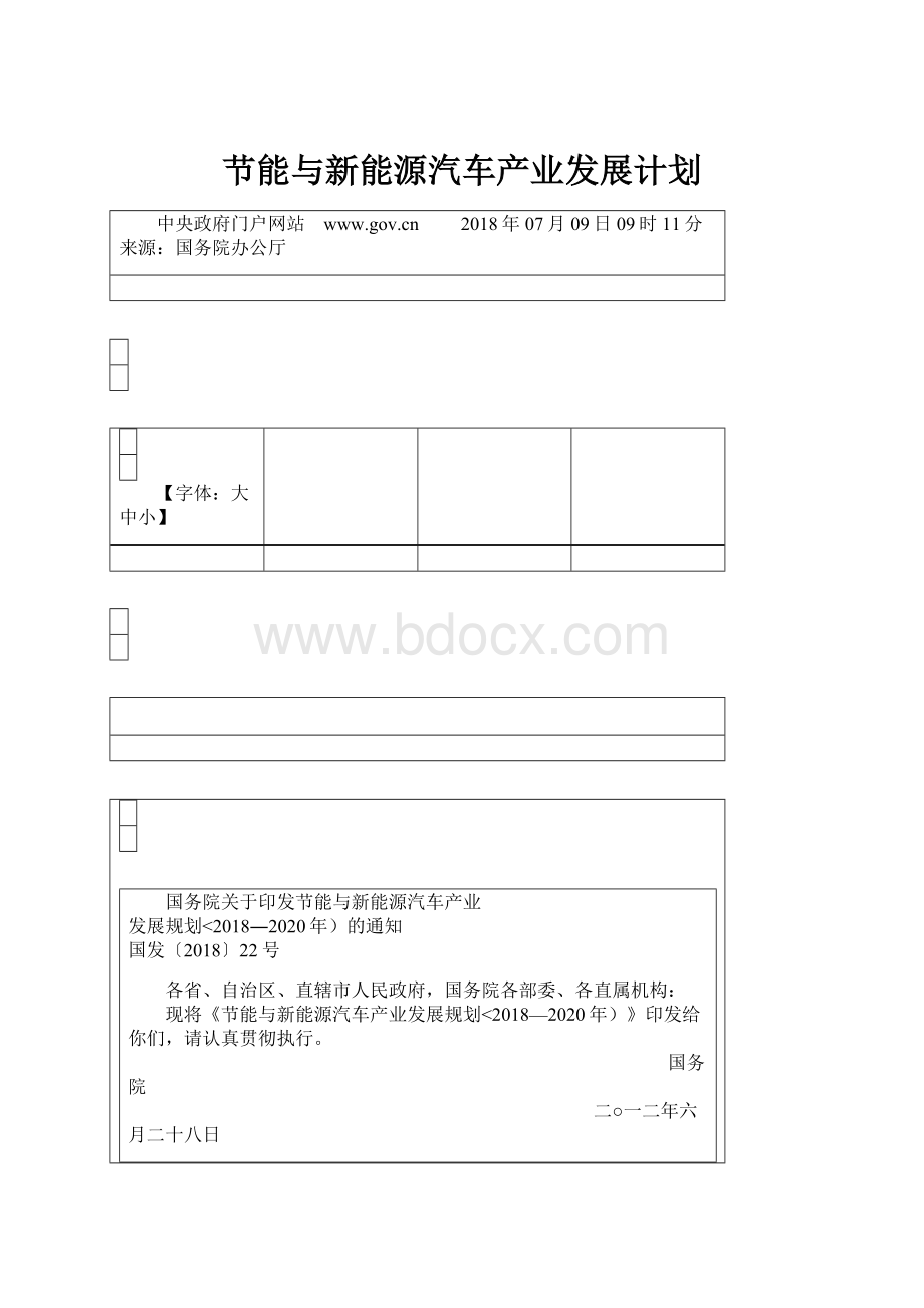 节能与新能源汽车产业发展计划.docx_第1页