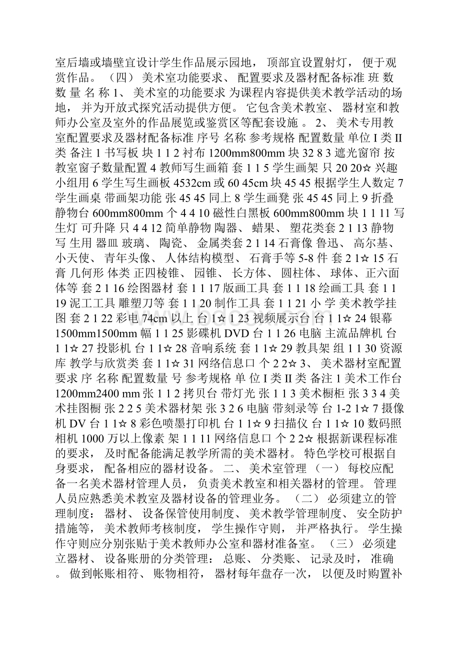 云南省中小学校美术教学装备建设标准.docx_第2页